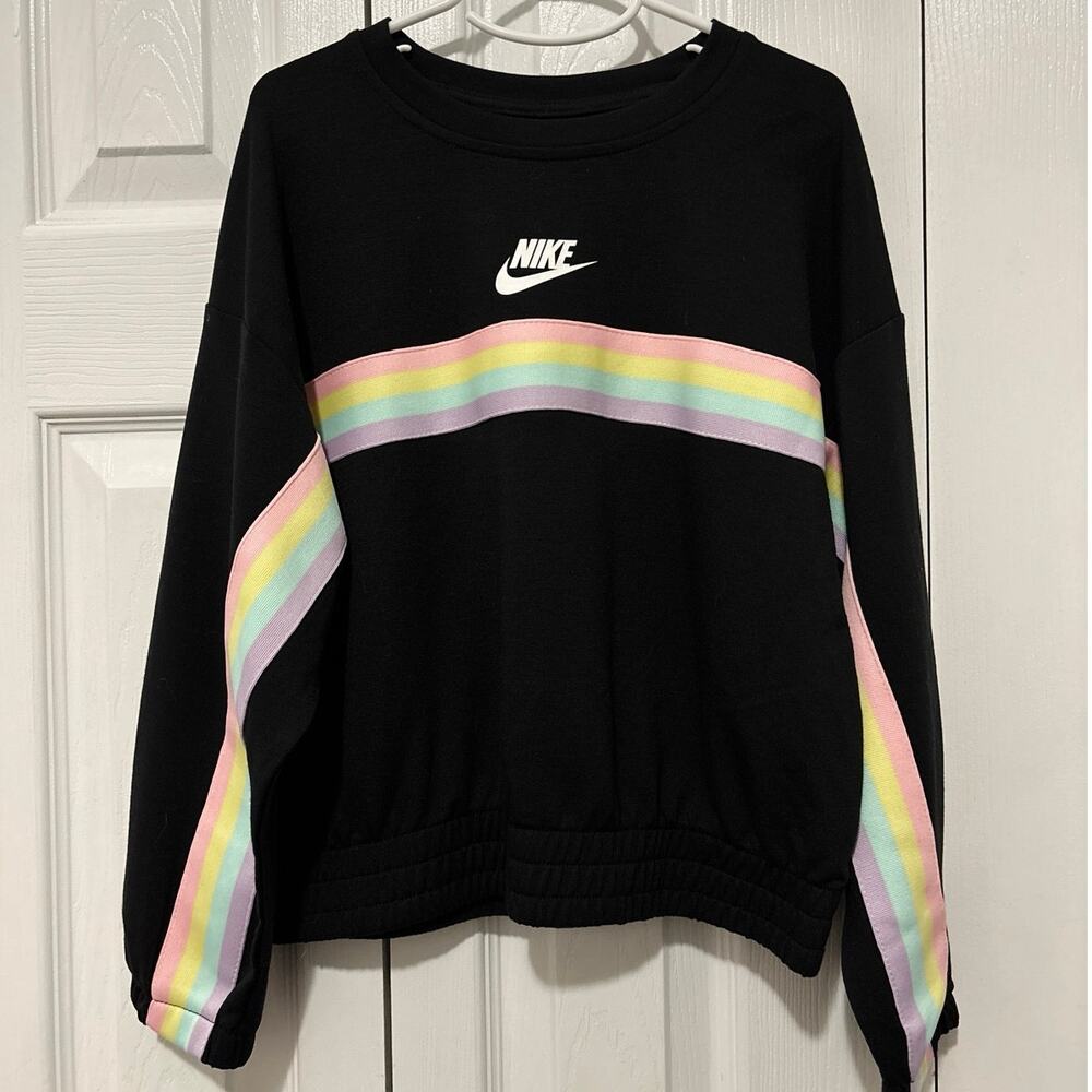 Nike Pastel Rainbow Stripe Sweatshirt Size  6x